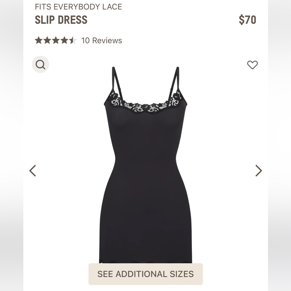Skim lace slip dress